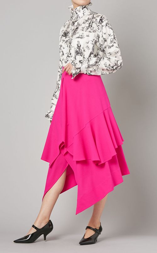 アシンメトリーフレアスカート