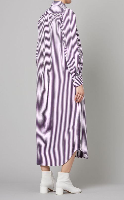 ストライプシャツワンピース