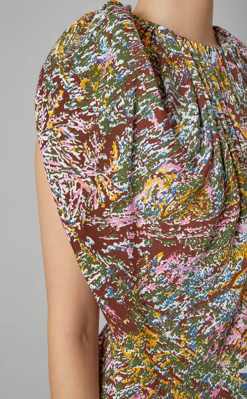 アシンメトリースリーブワンピース