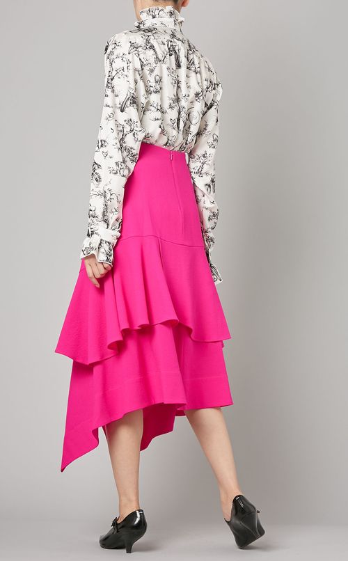 アシンメトリーフレアスカート