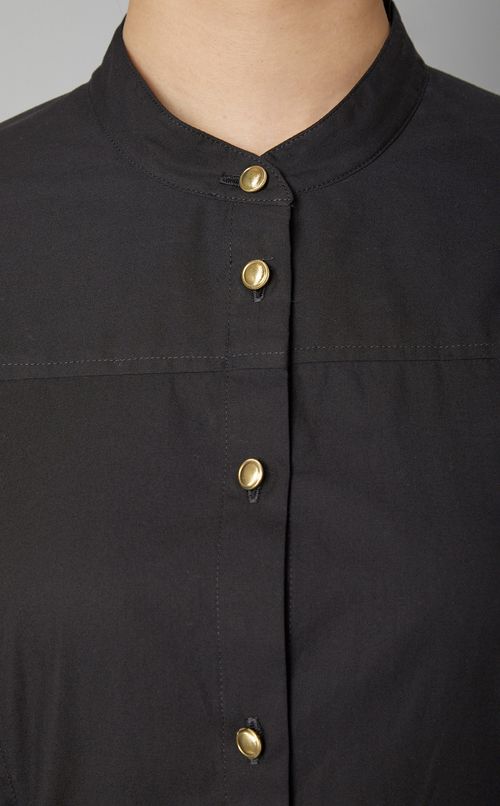 コットンスカーフヘムブラウス