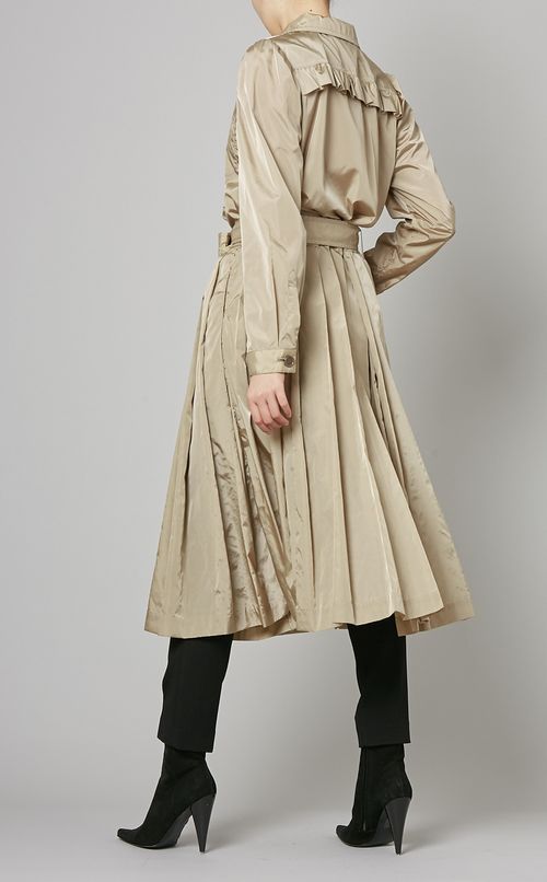 フリルプリーツトレンチコート