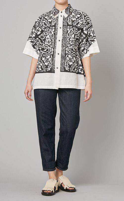 ハンドプリントハーフスリーブシャツ