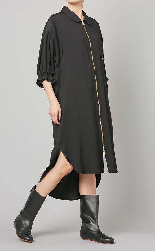 ショートスリーブシャツワンピース