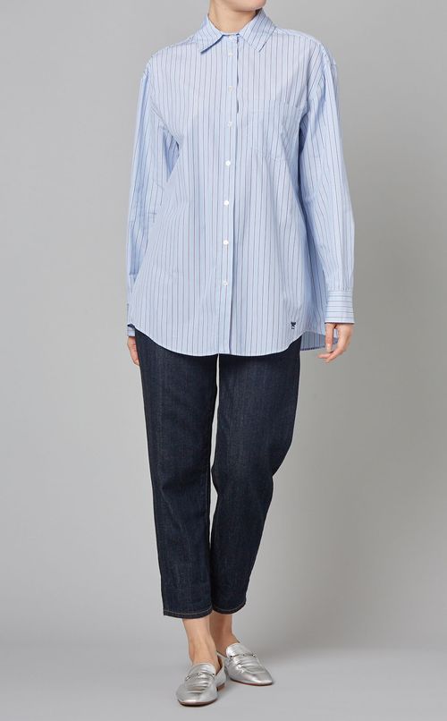 ストライプレギュラーカラーシャツ