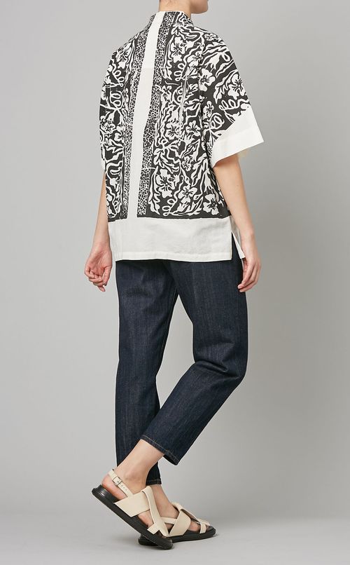 ハンドプリントハーフスリーブシャツ