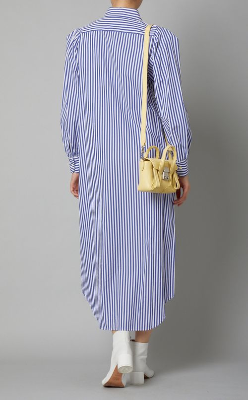 ストライプシャツワンピース