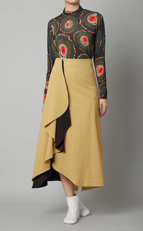 サイドポケットフレアスカート