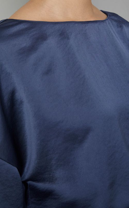 ギャザーハーフスリーブロングワンピース