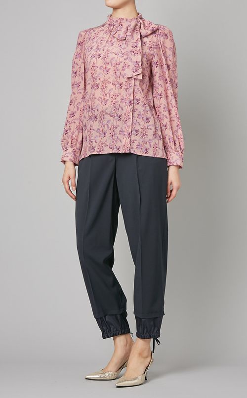 レイヤーヘムセンタープレスカーゴパンツ