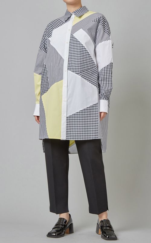 マルチパネルロングシャツ