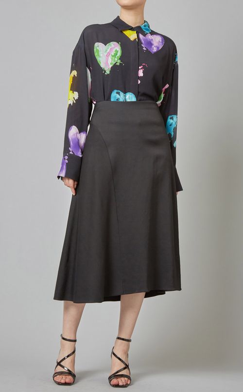 マルチハートプリントシャツ