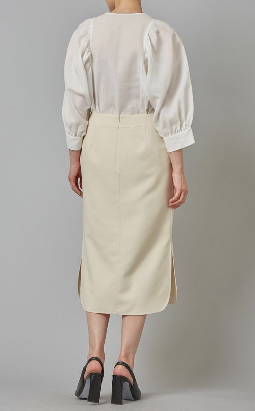 カーゴポケットラウンドヘムスカート