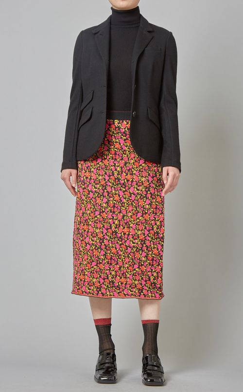 ジャガードニットタイトスカート