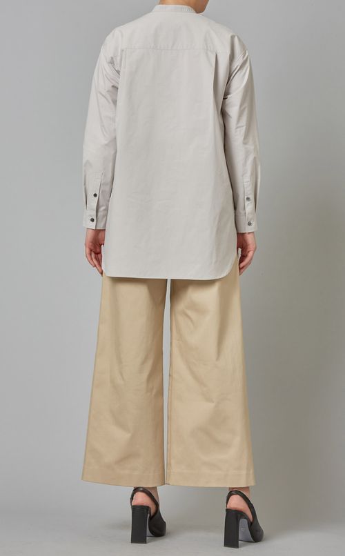 フロントピンタックシャツ