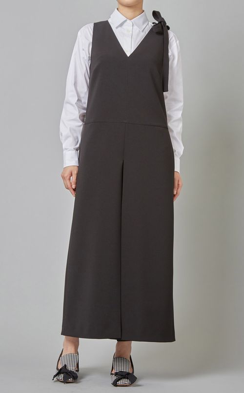 フロントフリル切替シャツ