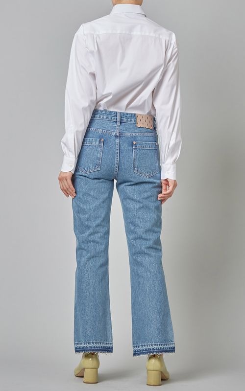 ヘムラインカットオフフレアデニム