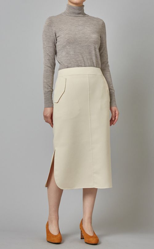 カーゴポケットラウンドヘムスカート