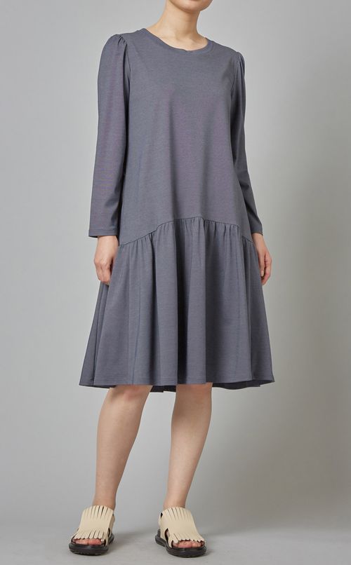デニムライクジャージーワンピース