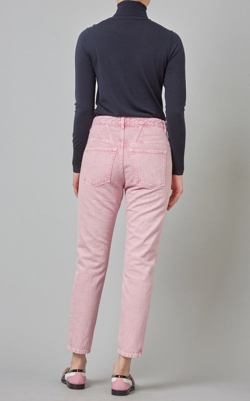 センターシームデニムパンツ