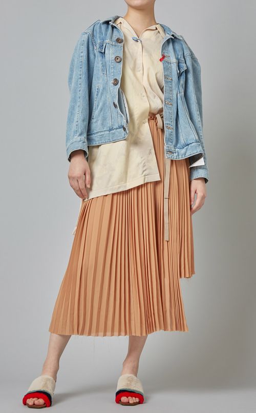 プリントレイヤードワンピース