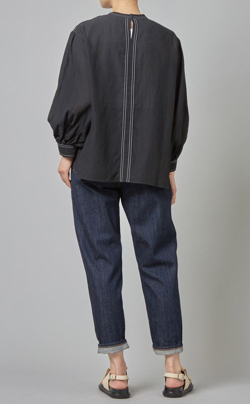 ギャザースリーブブラウス