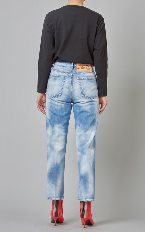 デニムクロップドパンツ