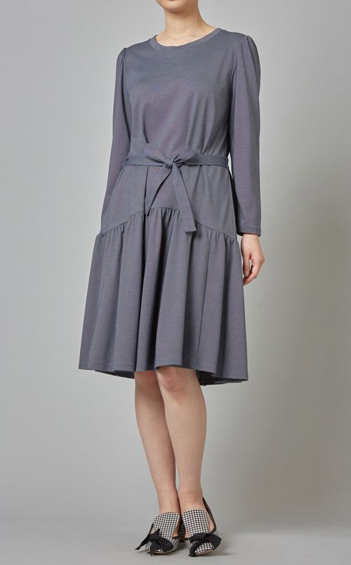 デニムライクジャージーワンピース