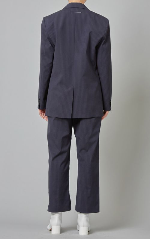 ピンストライプテーラードジャケット