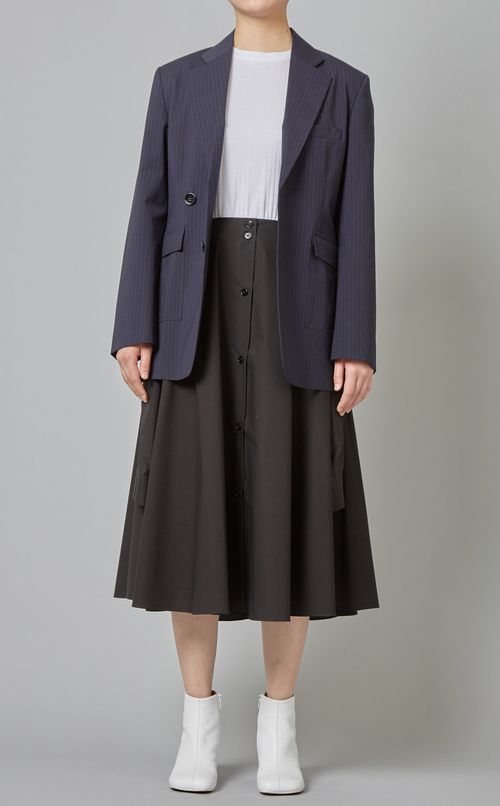 ピンストライプテーラードジャケット
