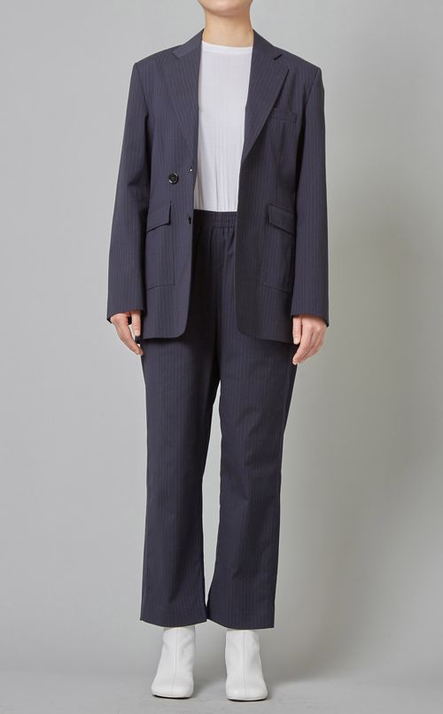 ピンストライプイージーパンツ