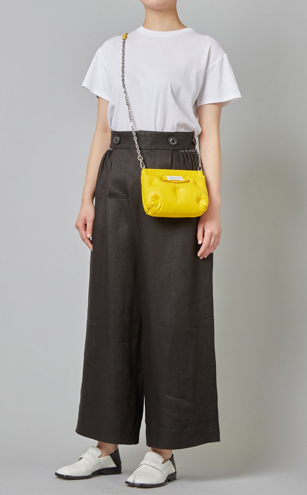 【Maison Margiela】ライムグリーン キルティング バッグ L Maison Margiela|キルティングミニショルダーバッグ