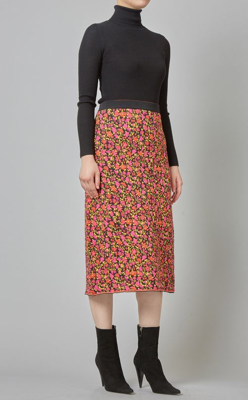 ジャガードニットタイトスカート