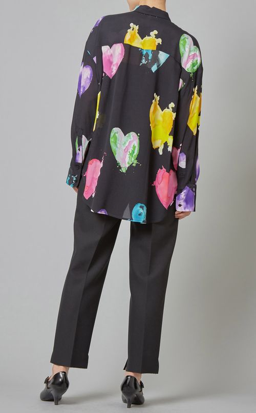 マルチハートプリントシャツ