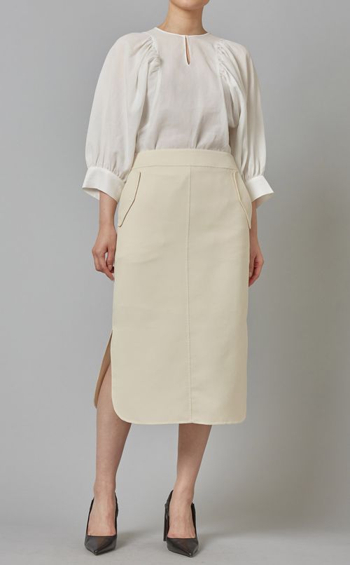 カーゴポケットラウンドヘムスカート