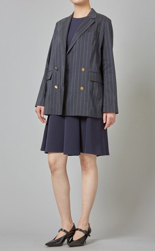 アシンメトリードレープワンピース