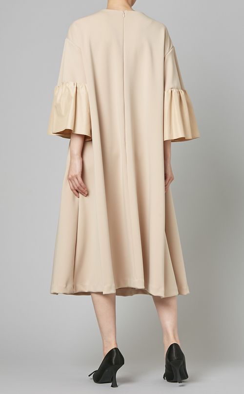 フレアスリーブAラインワンピース