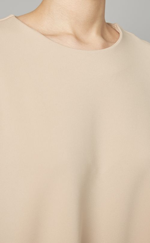 フレアスリーブAラインワンピース