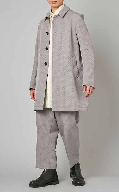 イエローストライプロングシャツ