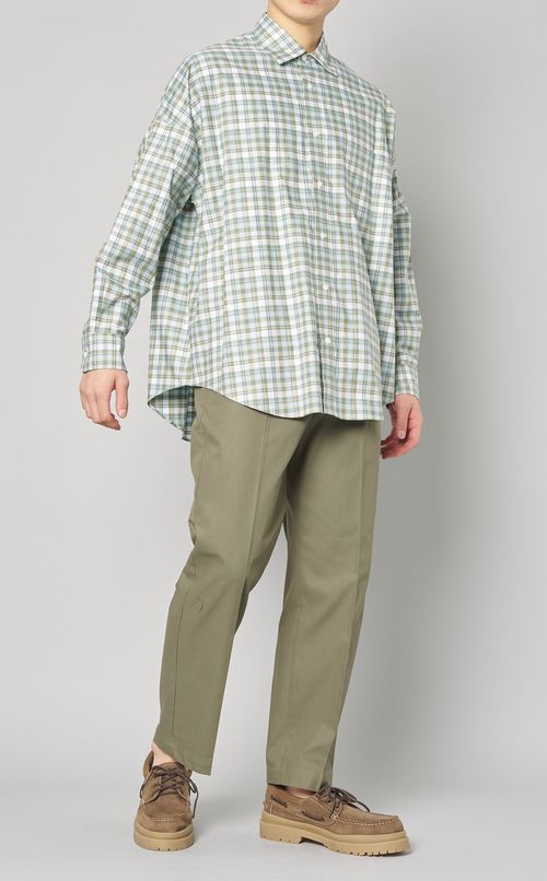 フラットフロントイージーパンツ