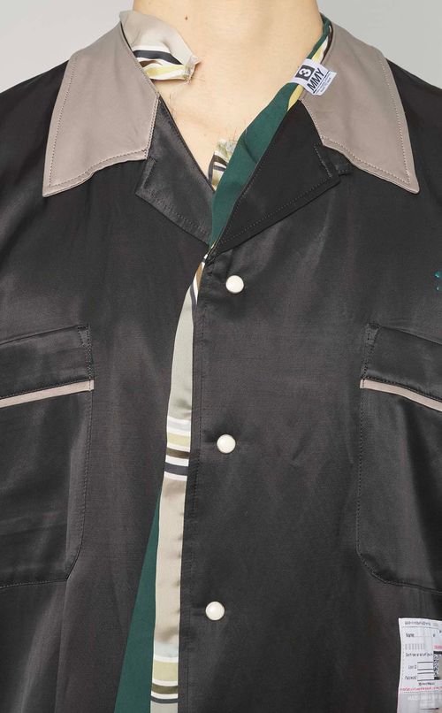 ミックスレイヤードボーリングシャツ