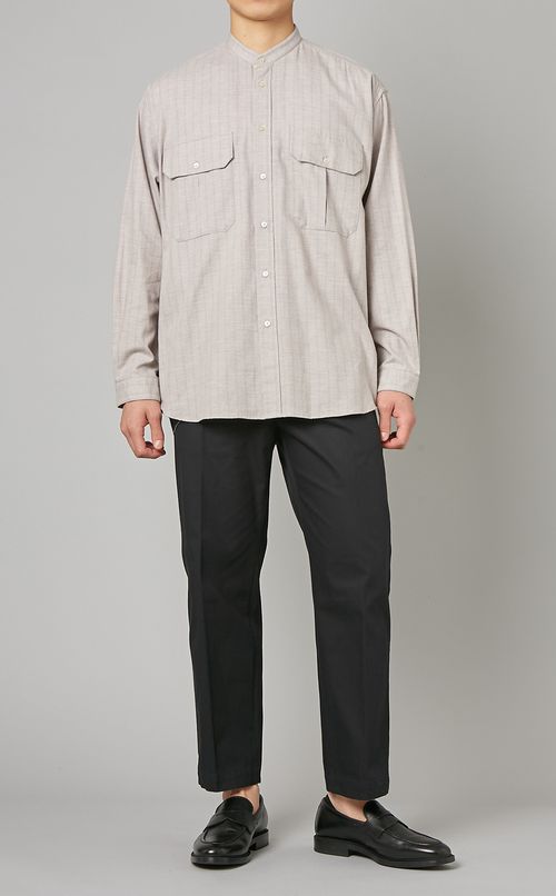 バンドカラーシャツ