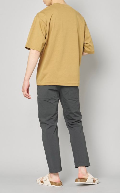 コットンストレッチテーパードパンツ