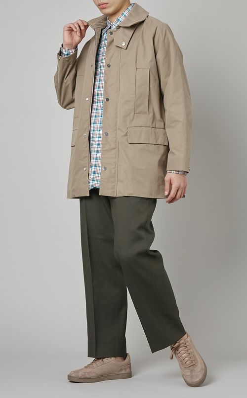 フラットフロントトラウザーズ