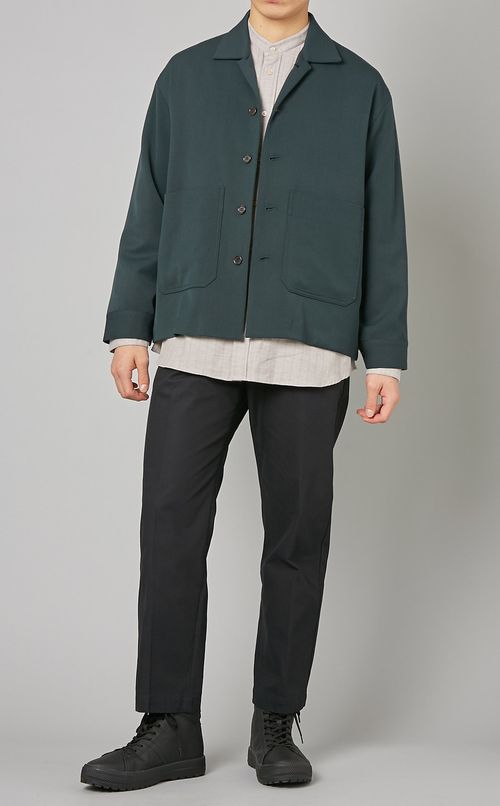 バンドカラーシャツ