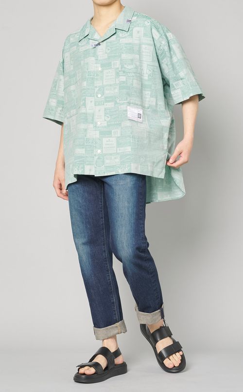 ジャカードハーフスリーブシャツ