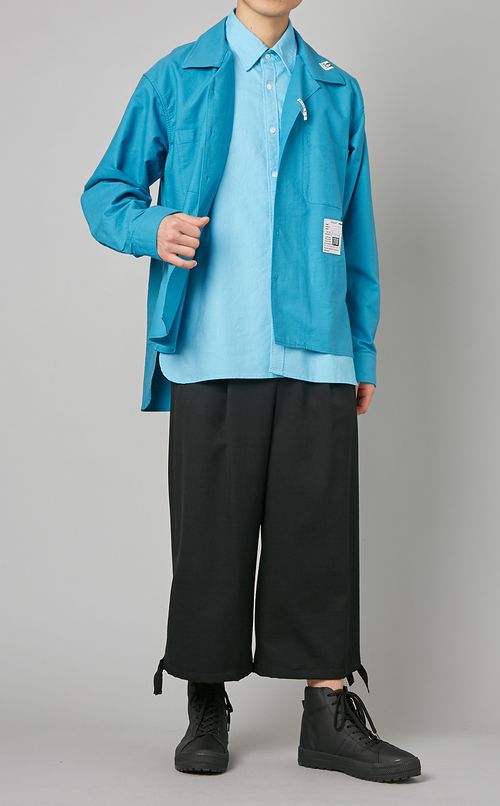 フロントレイヤードシャツ