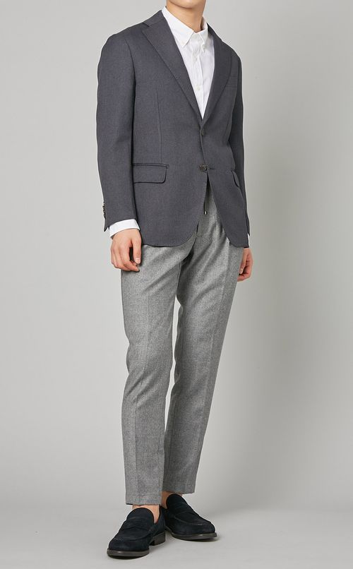 ウールドロストテーパードパンツ