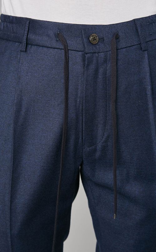 ウールドロストテーパードパンツ