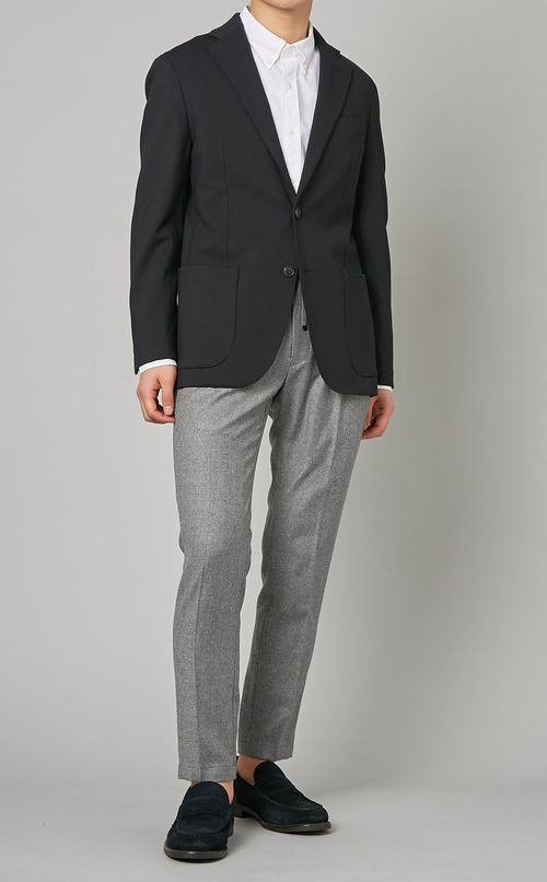 ウールドロストテーパードパンツ